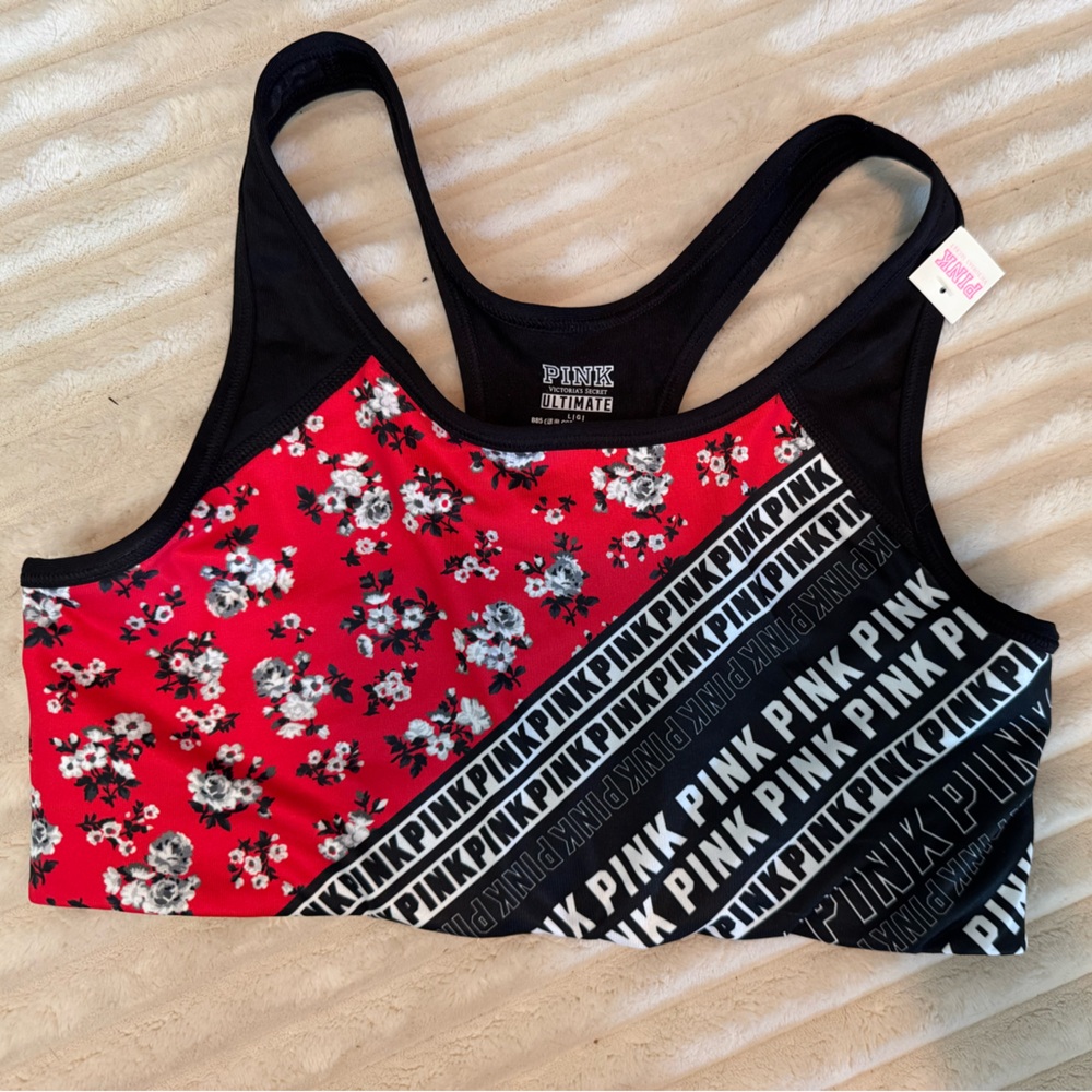Pink Victoria Secret Ultimate sports bra size Large